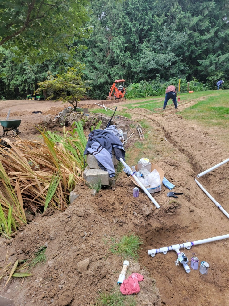 “Drain & Catch bases instead. Sprinkler system installed.2 by Mendoza Landscaping LLC - Photo 12