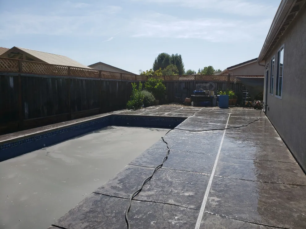 textured concrete pool deck by Craftsman Construction Lic.1030935 - Photo 6