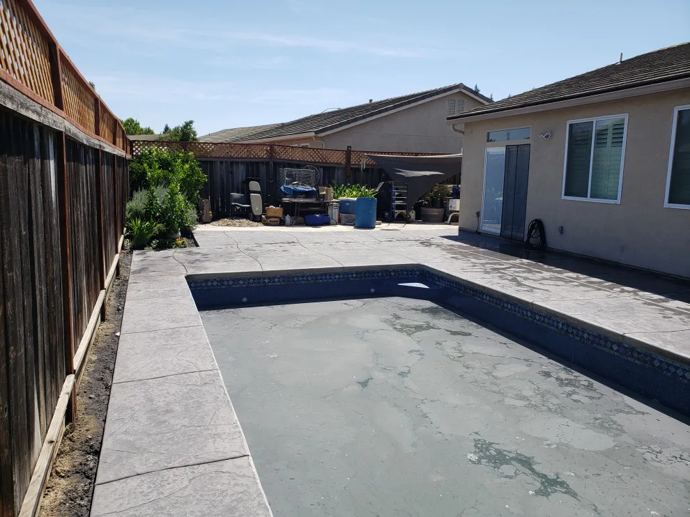 textured concrete pool deck by Craftsman Construction Lic.1030935 - Photo 10