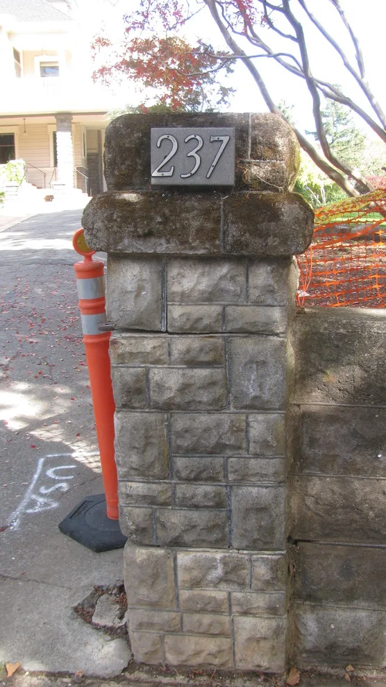 Robson-Harrington House retaining wall restoration by Van Midde Concrete - Photo 2