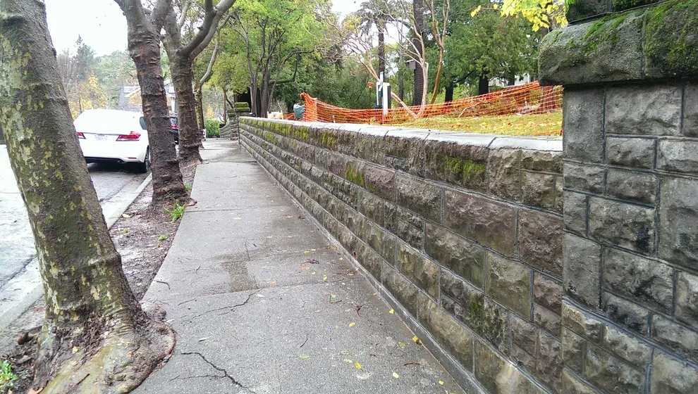 Robson-Harrington House retaining wall restoration by Van Midde Concrete - Photo 7
