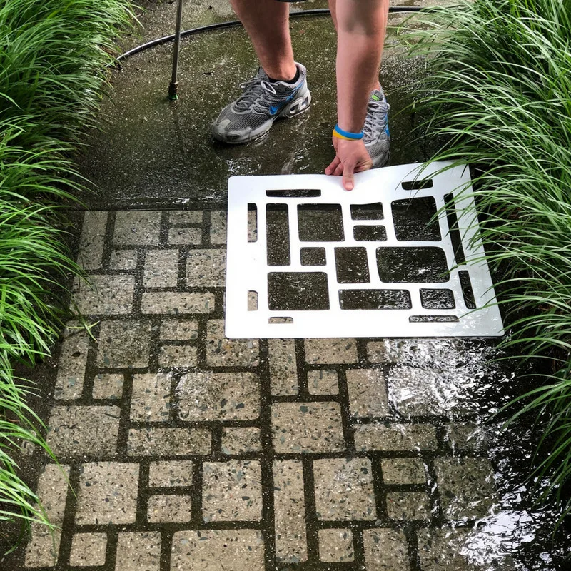 DIY STENCIL - COBBLESTONE by Driveway Art CO. - Photo 6