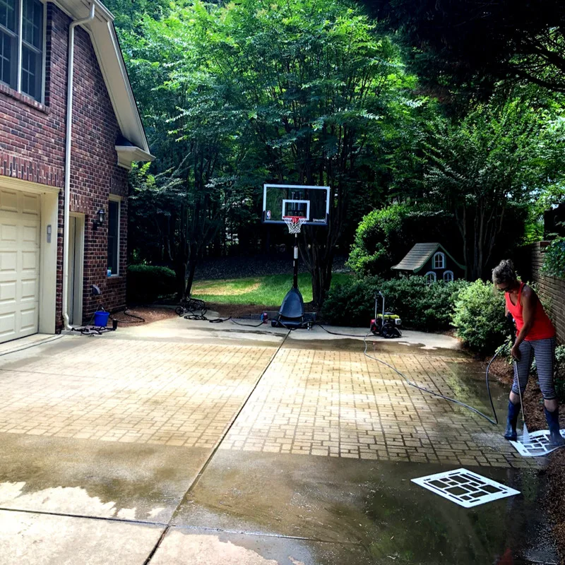 DIY STENCIL - COBBLESTONE by Driveway Art CO. - Photo 4