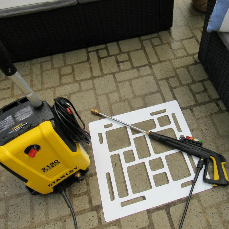 DIY STENCIL - COBBLESTONE by Driveway Art CO. - Photo 3