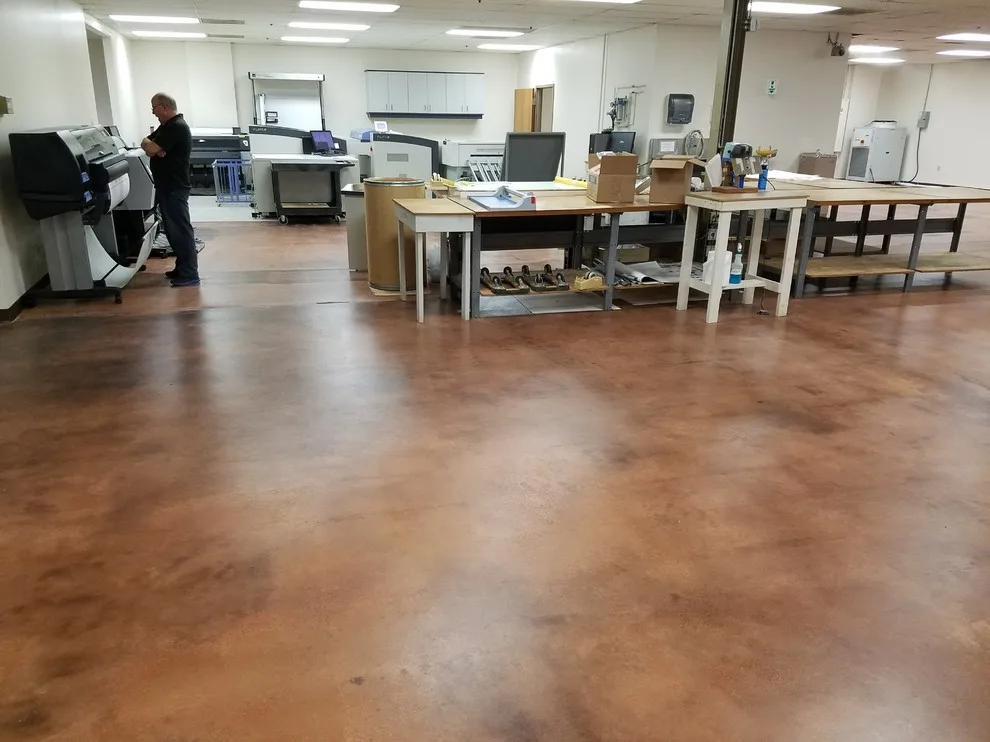 Garlich Concrete Stain Printing Project by Enduracrete - Photo 22