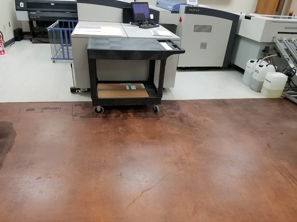 Garlich Concrete Stain Printing Project by Enduracrete - Photo 5