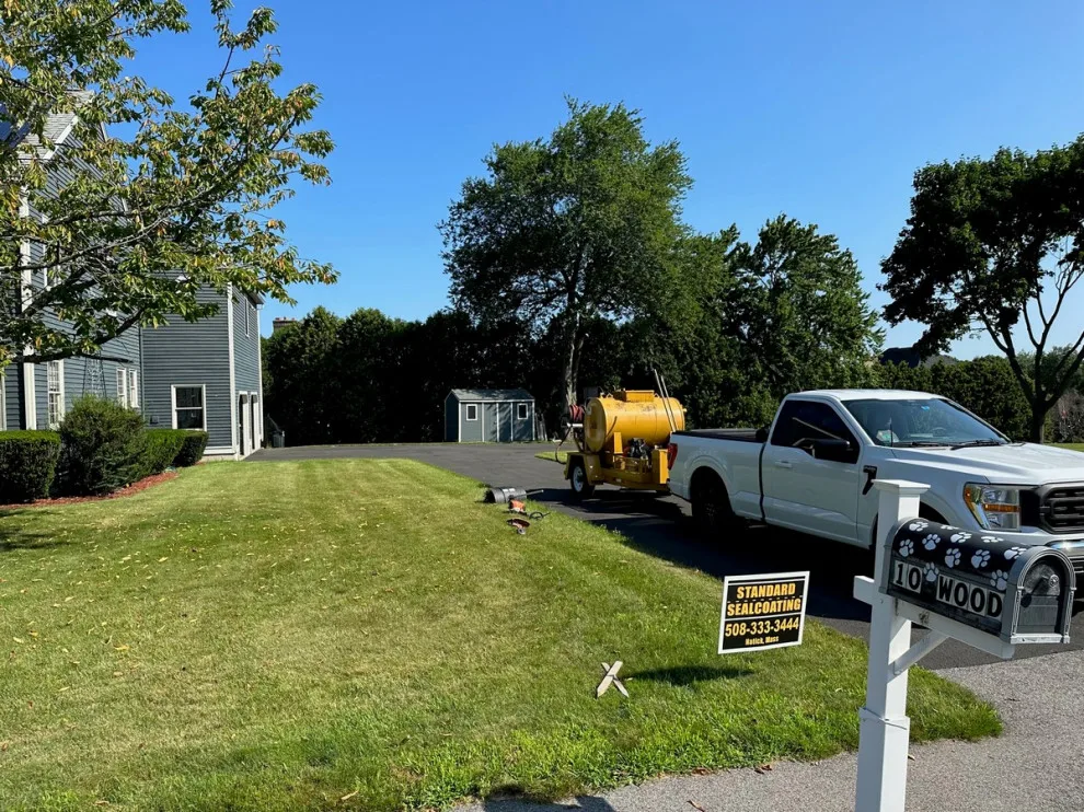 Marlborough MA Home Driveway Sealing by Standard Sealcoating - Photo 2