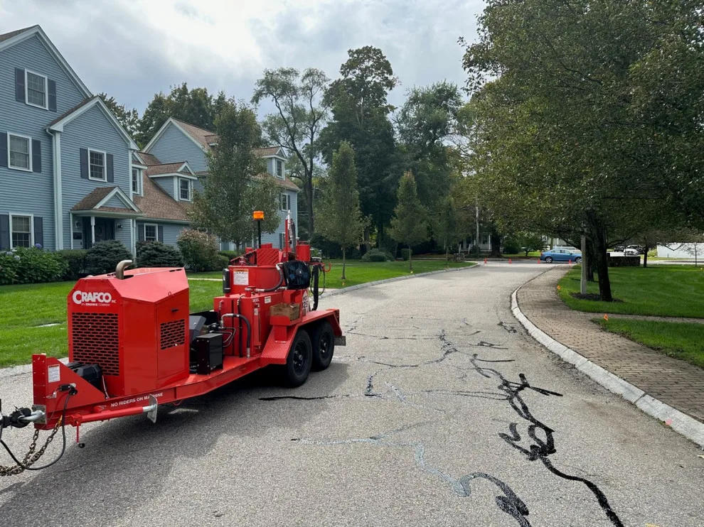 Natick Mass Hot Rubber Crack Sealing by Standard Sealcoating - Photo 2