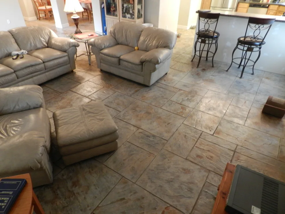 Concrete Flooring and Staining for Interiors by Stamped Artistry - Photo 9