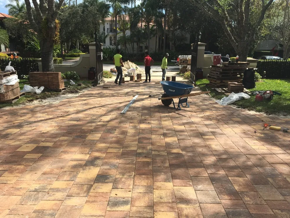 Outdoor Stone Project for Backyard and Pool Area by Cricket Pavers Of Miami - Photo 6