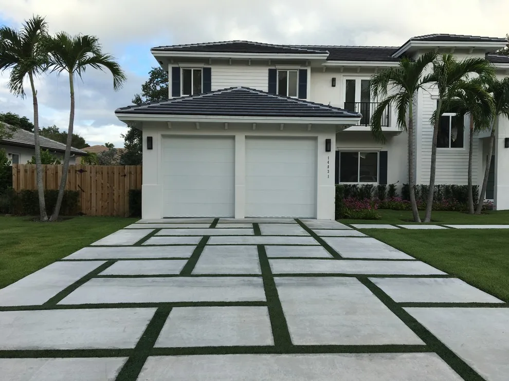 Residential Concrete Slab Driveway by Cricket Pavers Of Miami - Photo 2