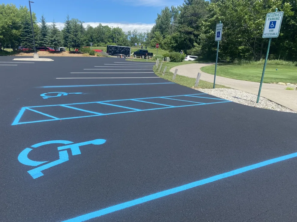 Parking Space Marking by Grand Traverse Sealcoating & Striping - Photo 13
