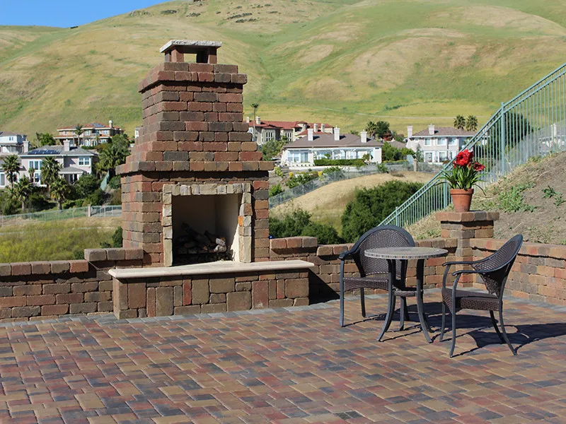 Outdoor fireplace patio by Select Pavers - Photo 2
