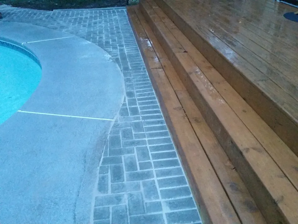 Back Patio Pool Paver Installation by Saddi - Cleaning & Construction INC - Photo 2