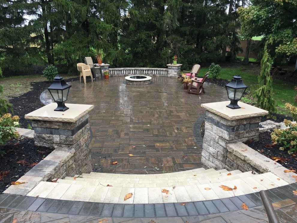 Paver Patio w/fire pit & seat wall by Superior Hardscapes - Photo 6