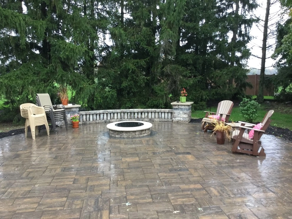 Paver Patio w/fire pit & seat wall by Superior Hardscapes - Photo 7