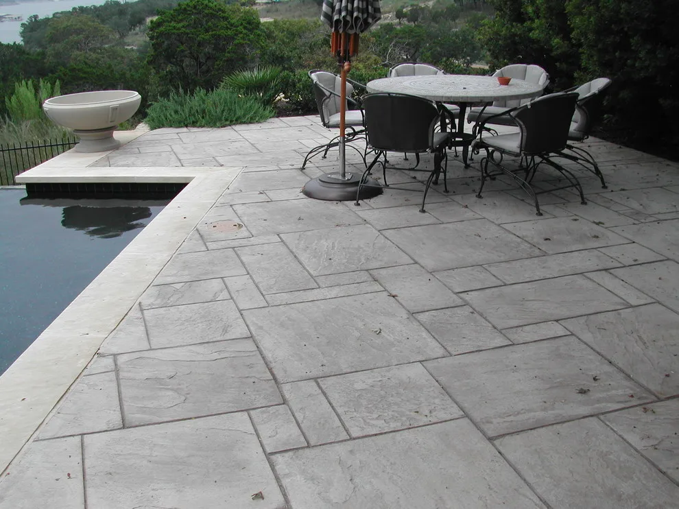 Textured Concrete Pool Decks by Patterned Concrete Of Austin - Photo 3