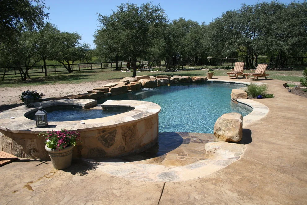 Textured Concrete Pool Decks by Patterned Concrete Of Austin - Photo 15