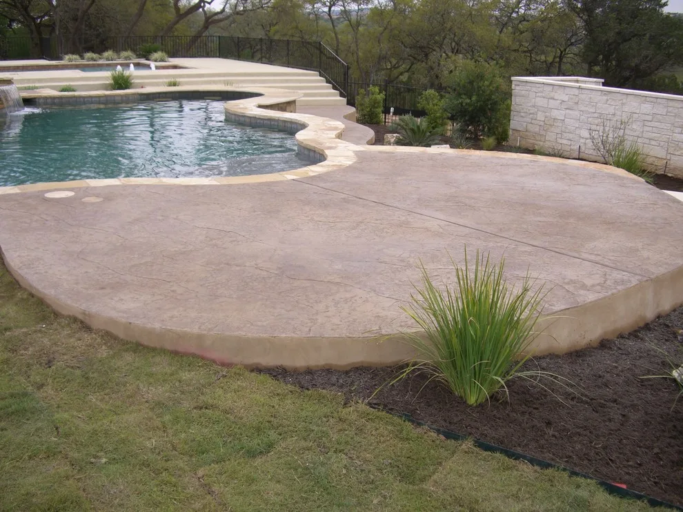 Textured Concrete Pool Decks by Patterned Concrete Of Austin - Photo 10
