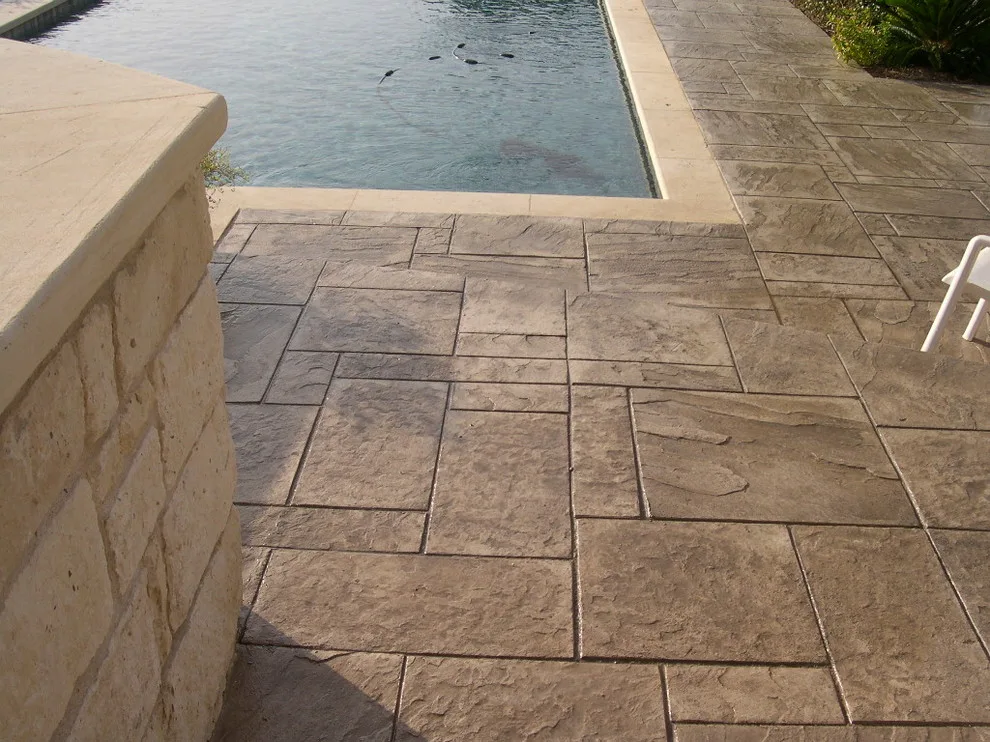 Textured Concrete Pool Decks by Patterned Concrete Of Austin - Photo 7
