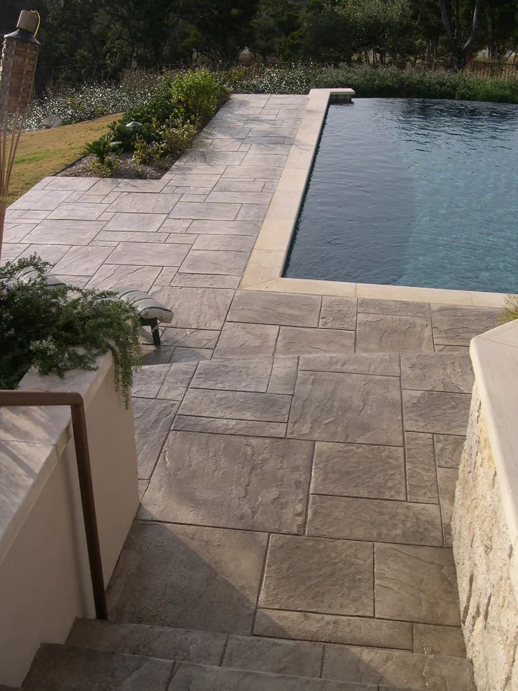 Textured Concrete Pool Decks by Patterned Concrete Of Austin - Photo 8