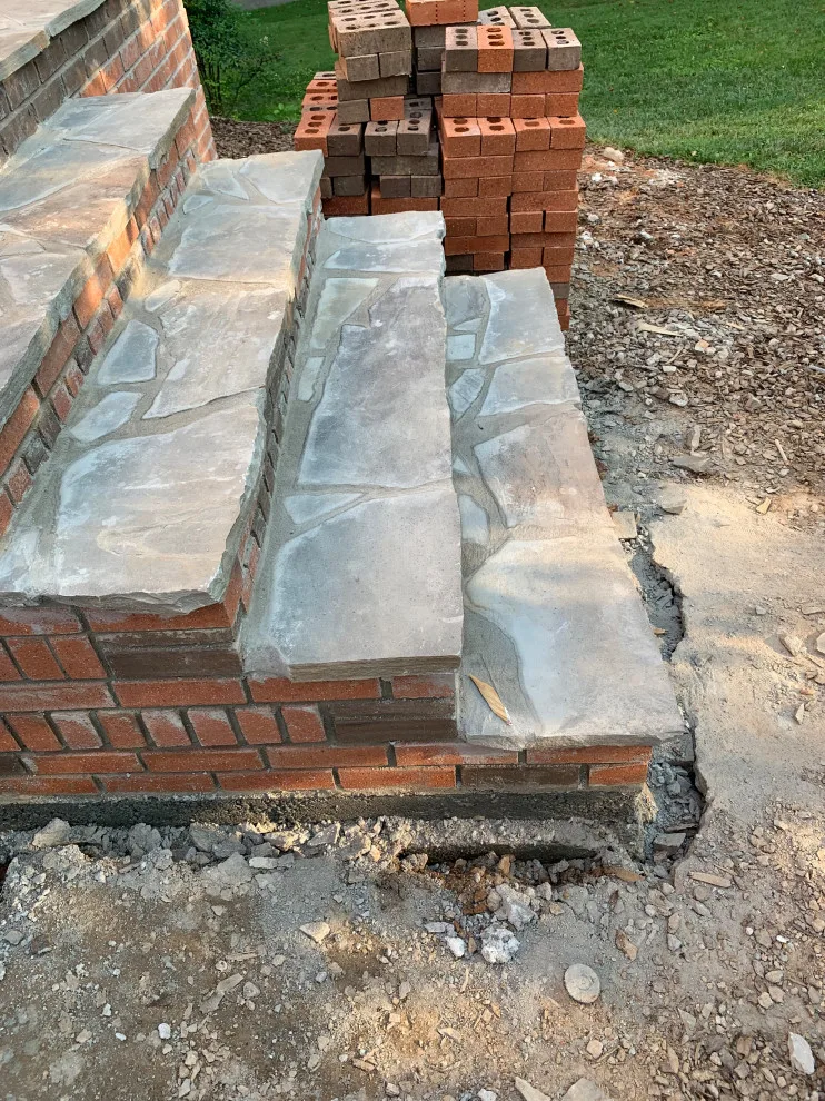 Installation of a stone patio by Gonzalez Construction Co - Photo 5