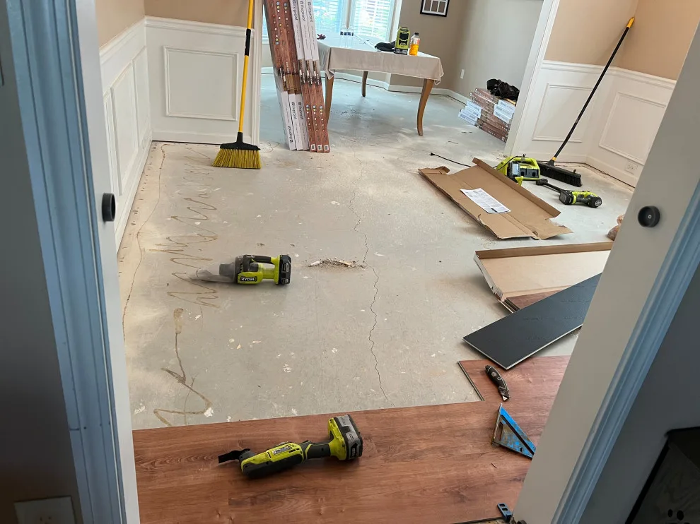 Oak LVP Flooring Installation by Gonzalez Construction Co - Photo 3