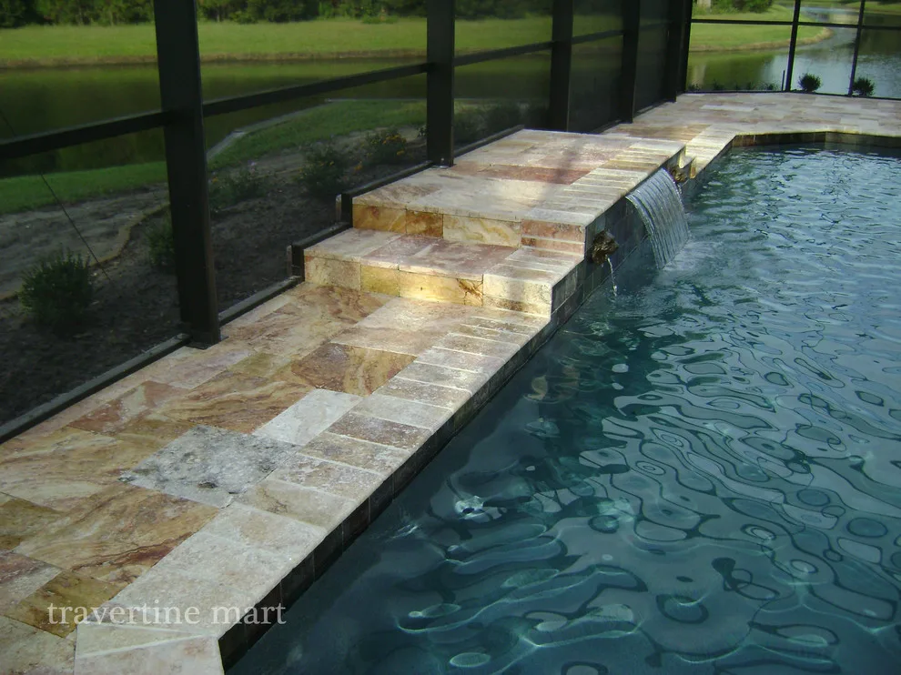 Fall Fusion Travertine Pavers by Travertine Mart - Photo 4