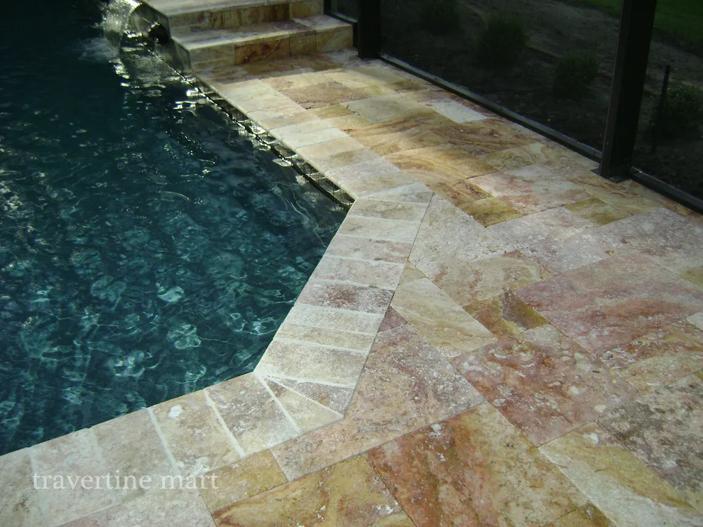 Fall Fusion Travertine Pavers by Travertine Mart - Photo 2