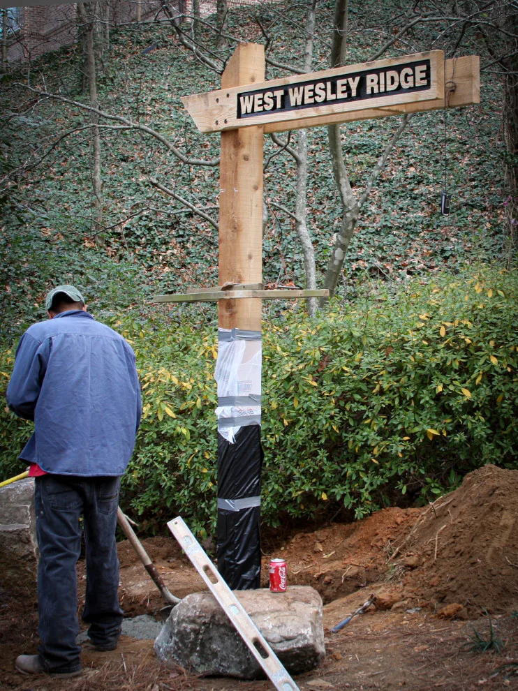 Updated Street Sign Column by A G S Hardscapes INC - Photo 2