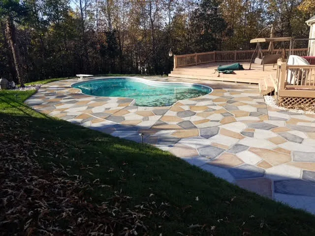Pool Surround with Concrete Overlay by Unique Concrete Design LLP - Photo 3