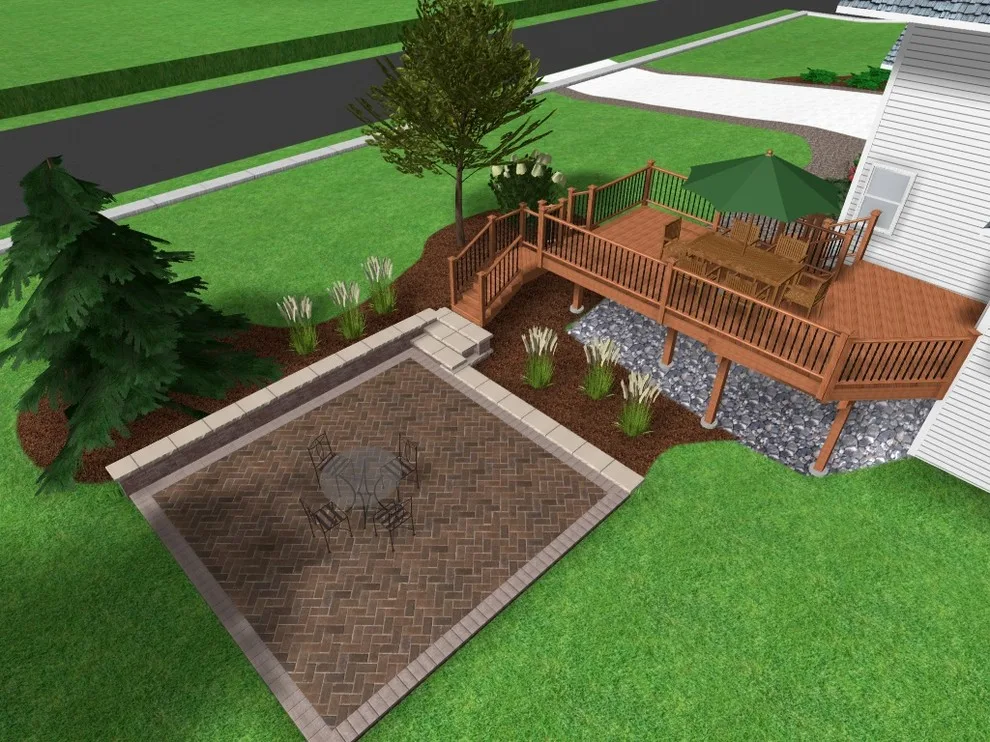 Court and Deck Revamp by Twin Oaks Landscape, Inc. - Photo 2