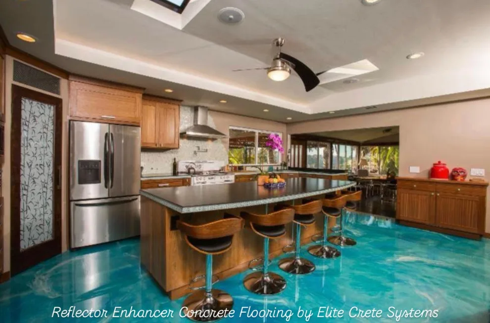 Metallic Concrete Flooring Reflector Enhancer with Acid Stain by Decorative Concrete Designer LLC - Photo 6