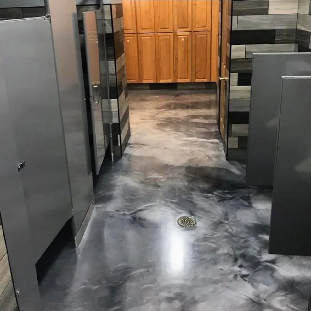 Metallic Concrete Flooring Reflector Enhancer with Acid Stain by Decorative Concrete Designer LLC - Photo 31