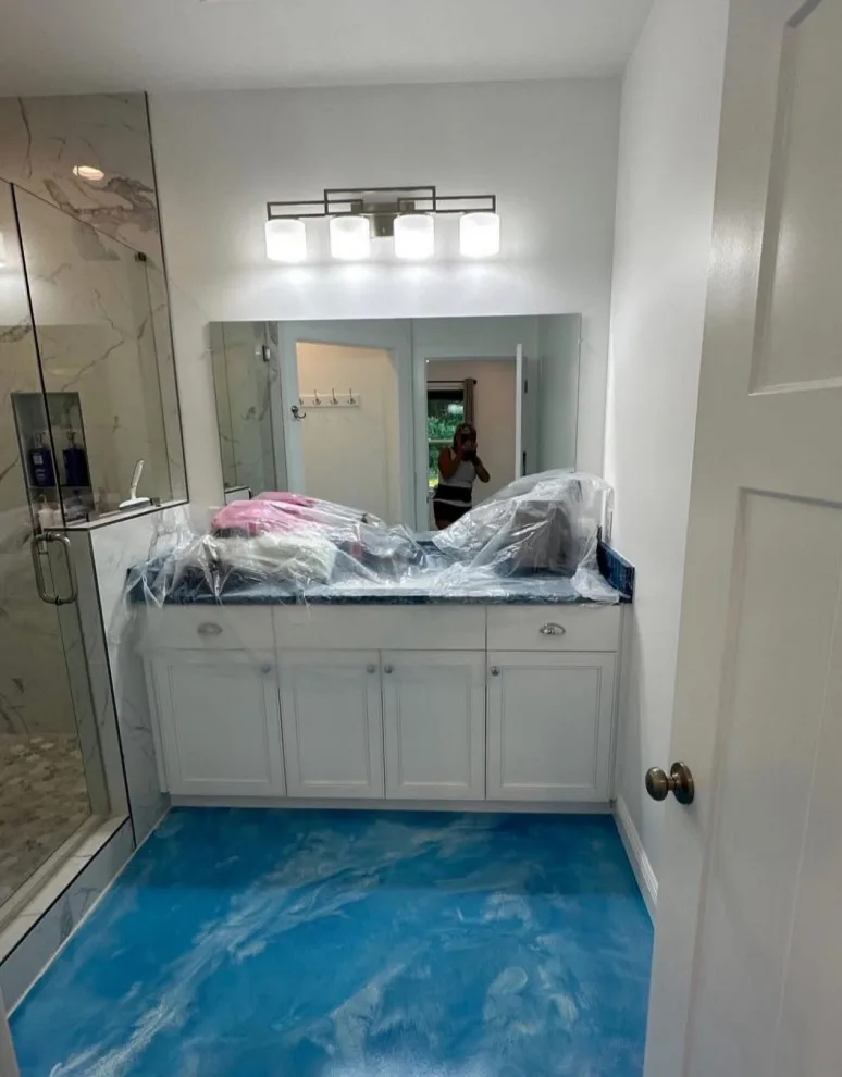 Metallic Concrete Flooring Reflector Enhancer with Acid Stain by Decorative Concrete Designer LLC - Photo 19