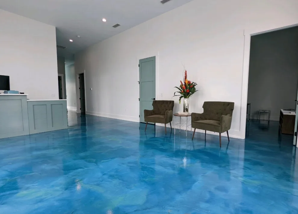 Metallic Concrete Flooring Reflector Enhancer with Acid Stain by Decorative Concrete Designer LLC - Photo 26