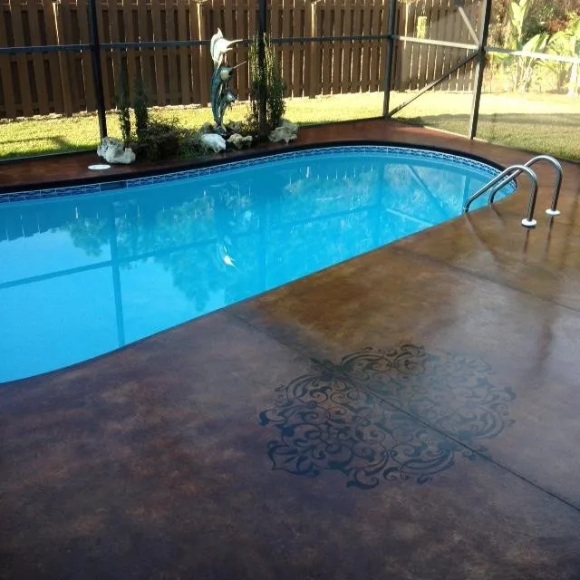 Metallic Concrete Flooring Reflector Enhancer with Acid Stain by Decorative Concrete Designer LLC - Photo 13