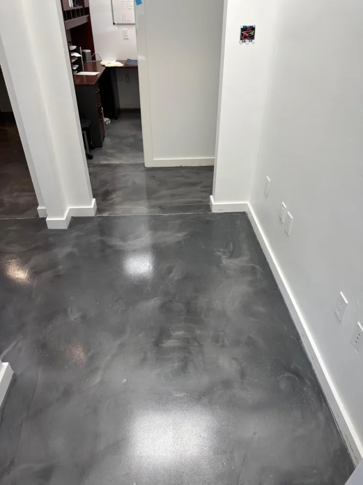 Metallic Concrete Flooring Reflector Enhancer with Acid Stain by Decorative Concrete Designer LLC - Photo 14