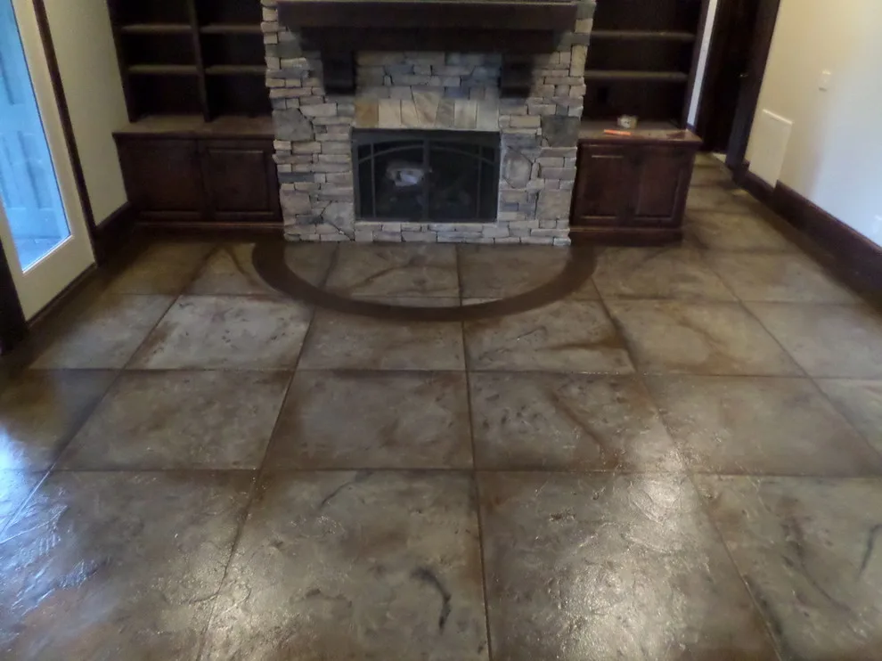 Colored Interior Concrete Flooring by Unique Concrete Design LLP - Photo 11