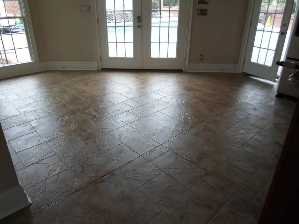 Colored Interior Concrete Flooring by Unique Concrete Design LLP - Photo 2
