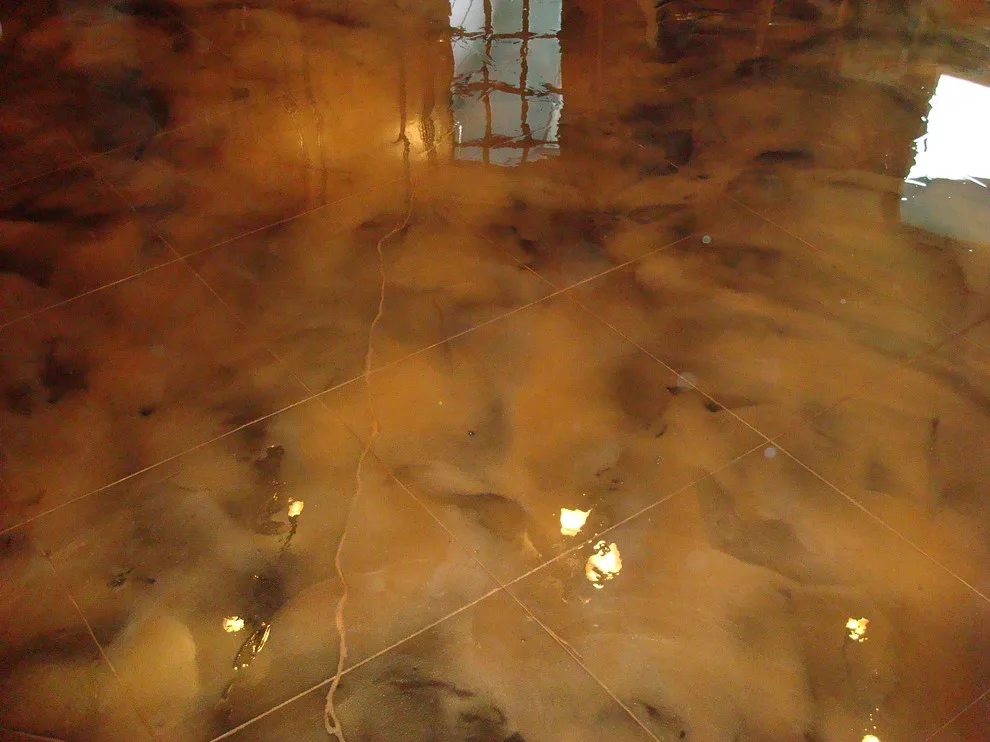 Epoxy Metallic Flooring for Living Room by Versatile Coatings LLC - Photo 2