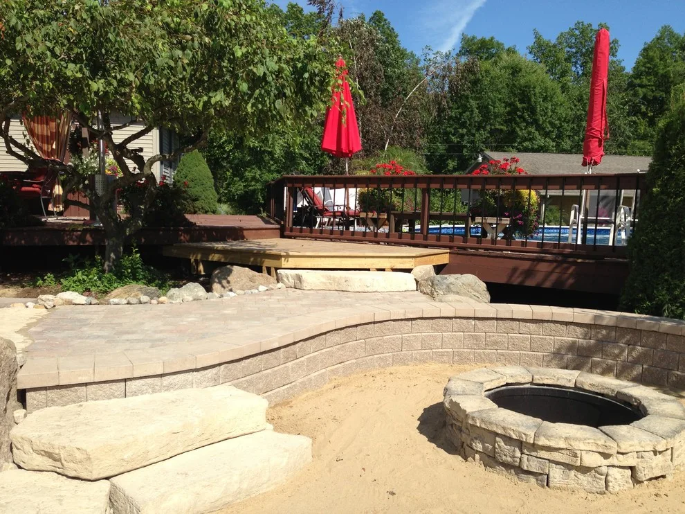 Al fresco living area by Twin Oaks Landscape, Inc. - Photo 6