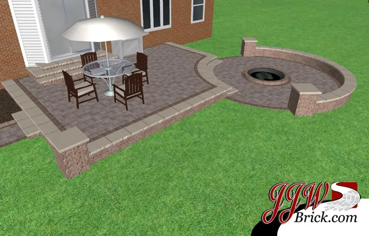 Patio Firepit Images by JJW Brick.com - Photo 4