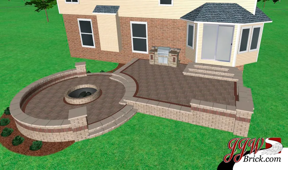 Patio Firepit Images by JJW Brick.com - Photo 14