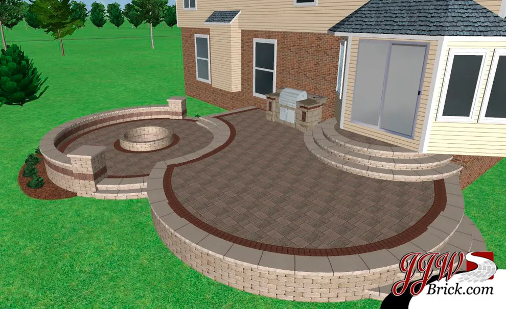 Patio Firepit Images by JJW Brick.com - Photo 13