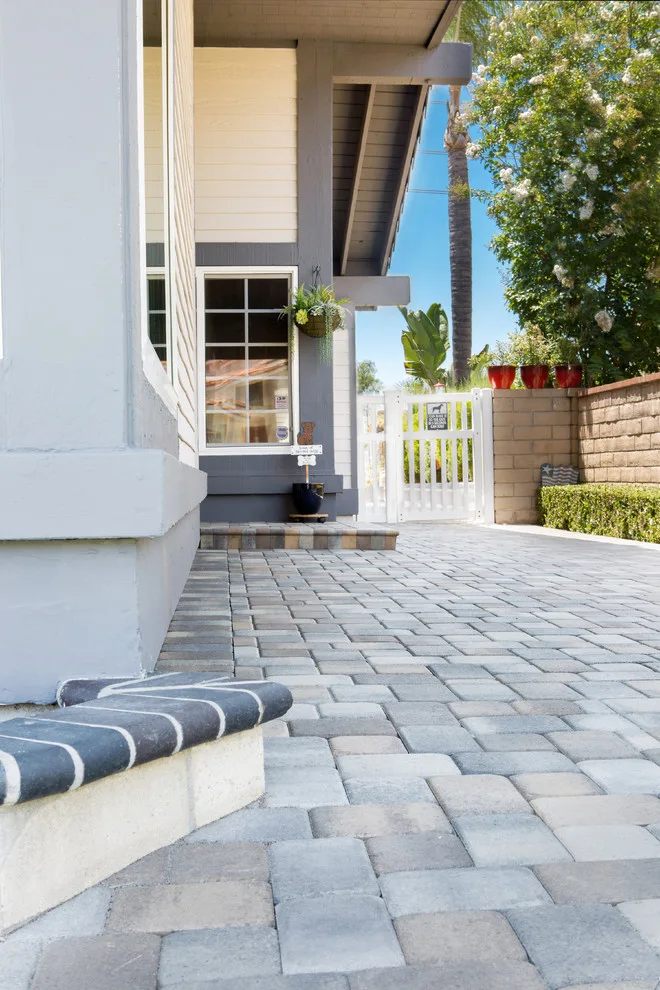 Pavers above Pebble Tec Coating by Pavescapesinc - Photo 2