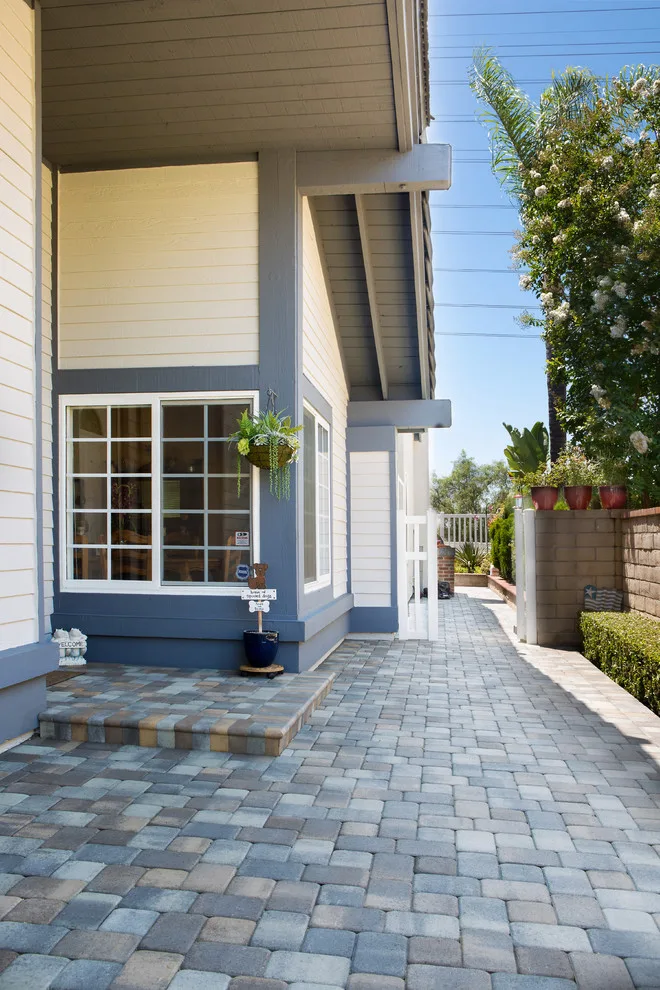 Pavers above Pebble Tec Coating by Pavescapesinc - Photo 5