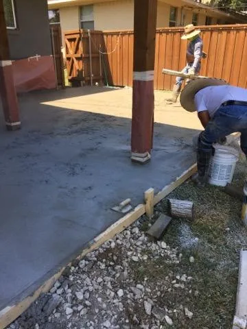 Stamped patio extension for the backyard by Medina Decorative Concrete LLC - Photo 5