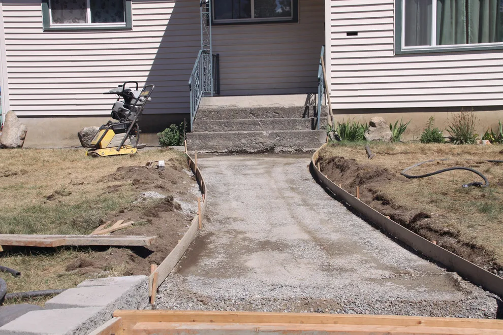 Walnut Walkway Retaining Wall by RockHard Concrete - Photo 2