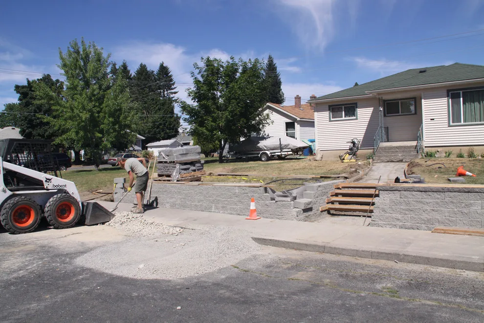 Walnut Walkway Retaining Wall by RockHard Concrete - Photo 12